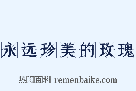 永远珍美的玫瑰是什么意思的图片